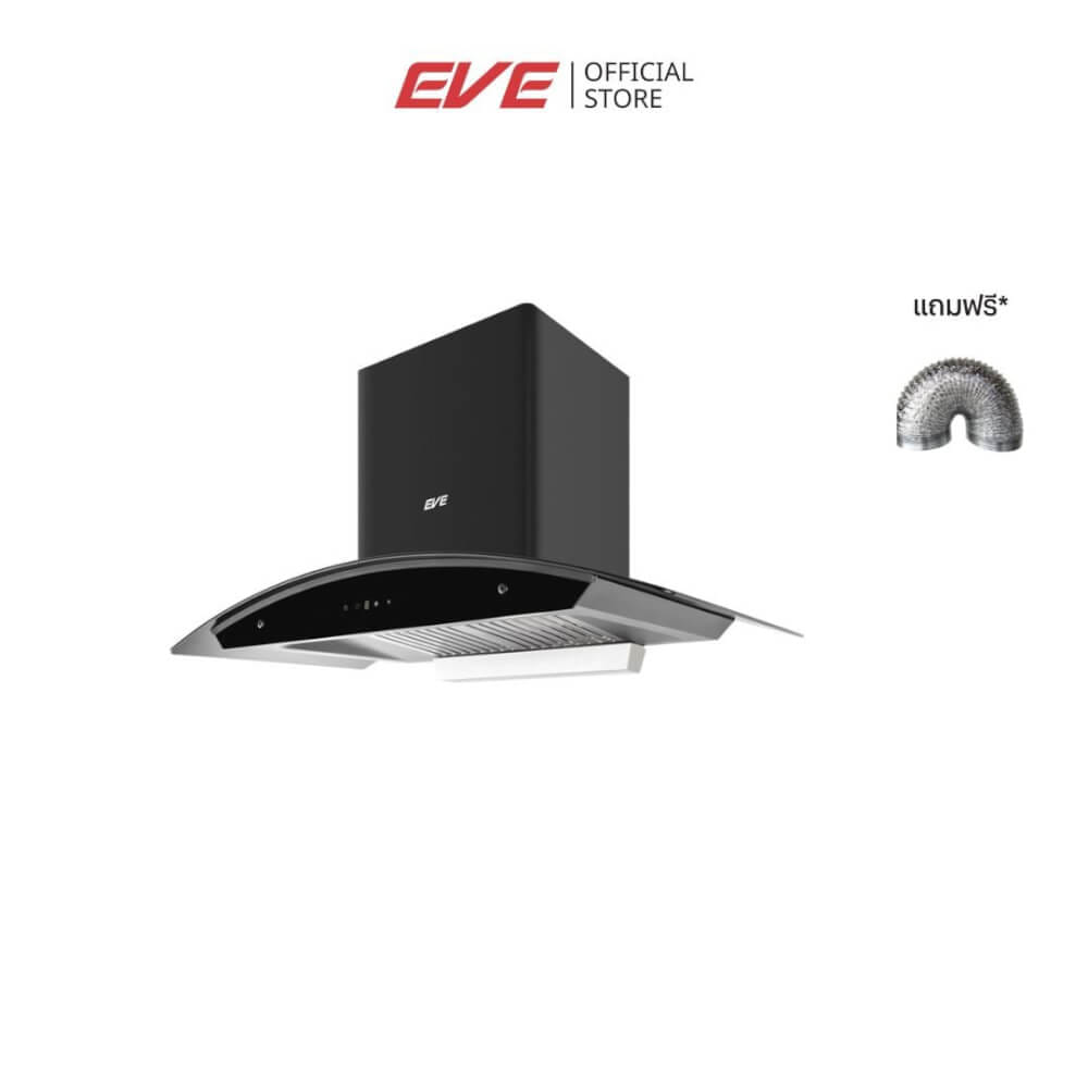 เครื่องดูดควันติดผนัง EVE HC-ECLIPSE-90 ขนาด 90 ซม. สีดำ